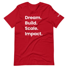 Load image into Gallery viewer, Dream. Build. Scale. Impact. Limited Edition T-Shirt