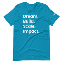 Load image into Gallery viewer, Dream. Build. Scale. Impact. Limited Edition T-Shirt
